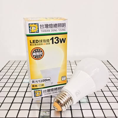 LED球泡13W黃光